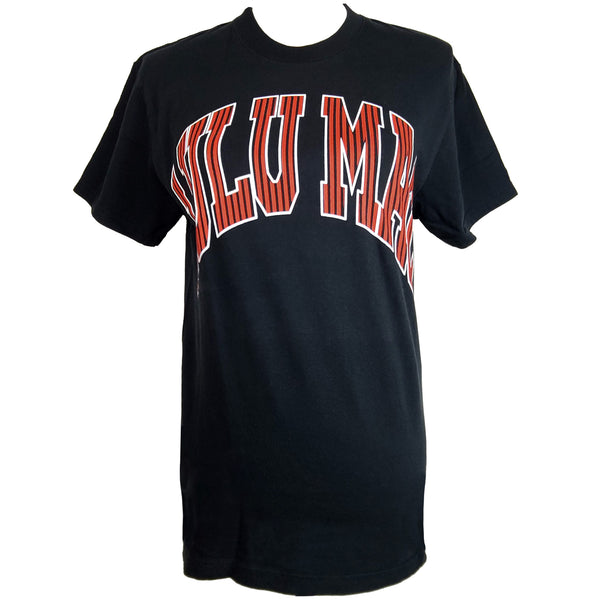 Lulu Mac Striped Short Sleeve T-Shirt in Red and Black
