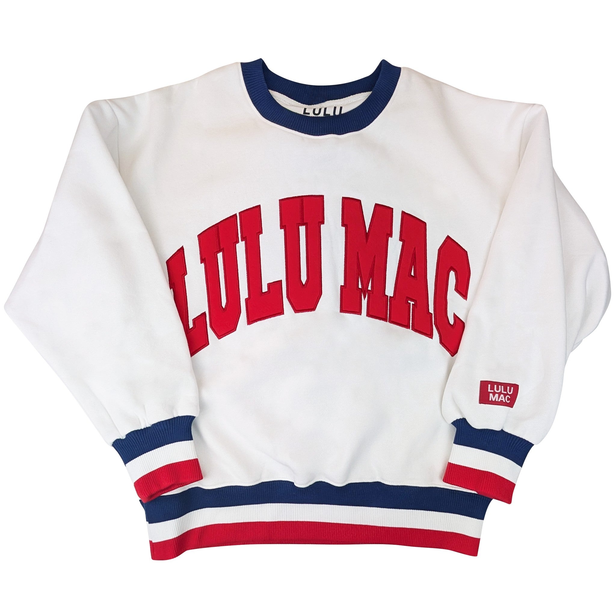 Lulu Mac Stitched Social Crewneck Sweatshirt