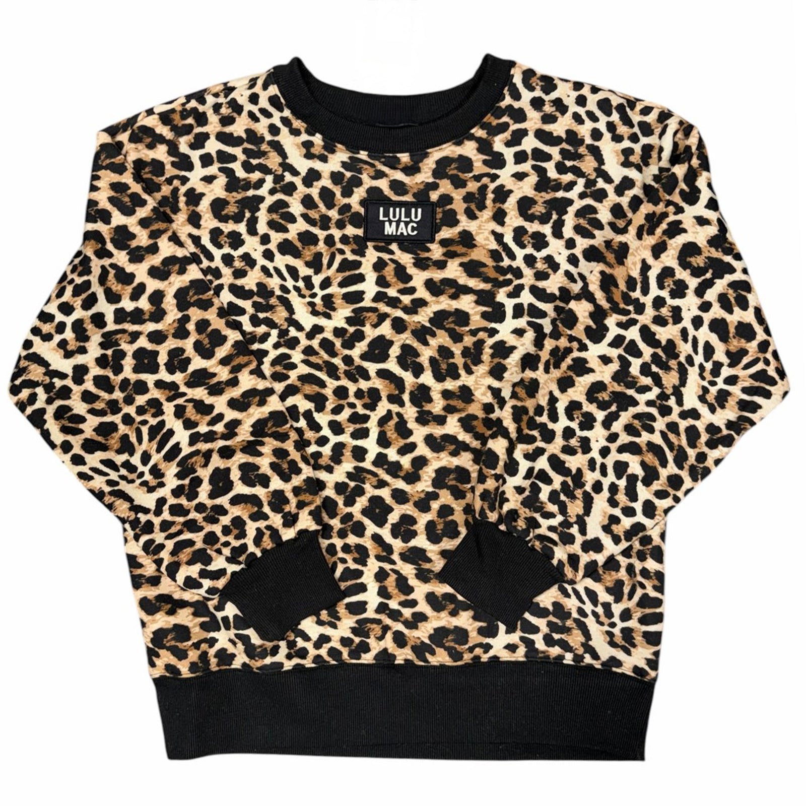 Lulu Mac All Over Leopard Crewneck Sweatshirt