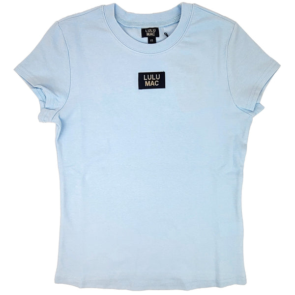 Lulu Mac Baby Tee in Light Blue