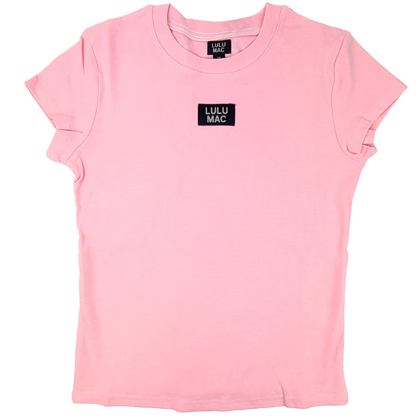 Lulu Mac Baby Tee in Light Pink
