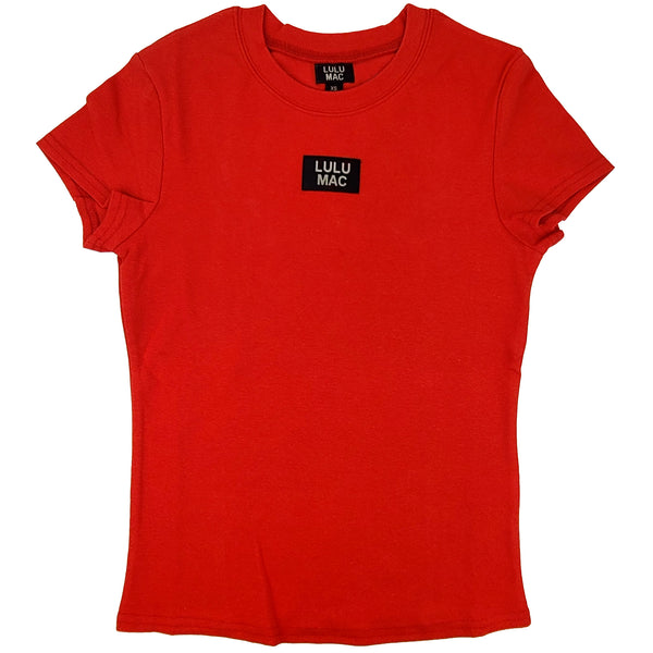 Lulu Mac Baby Tee in Red