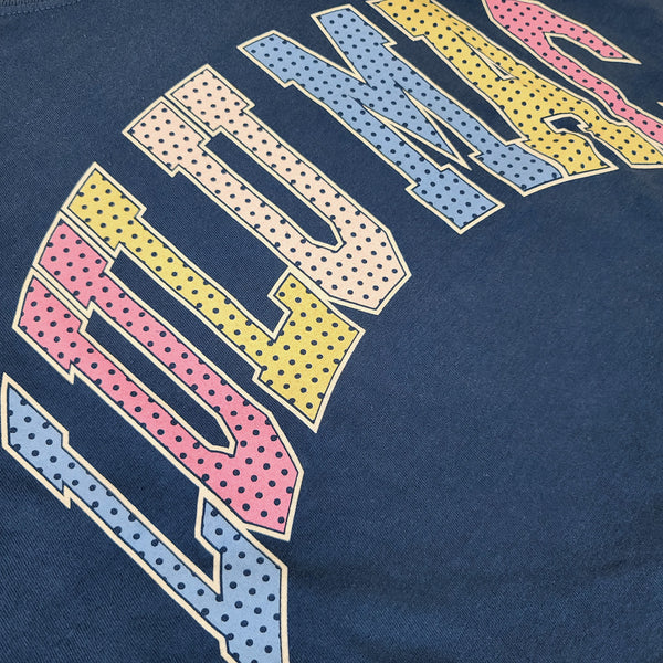 Lulu Mac Polka Dot Short Sleeve T-Shirt in China Blue