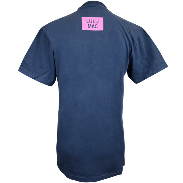 Lulu Mac Polka Dot Short Sleeve T-Shirt in China Blue