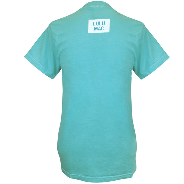 Lulu Mac Multi Stripes Short Sleeve T-Shirt in Chalky Mint