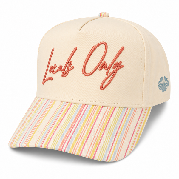 Locals Only Stripe Trucker Hat