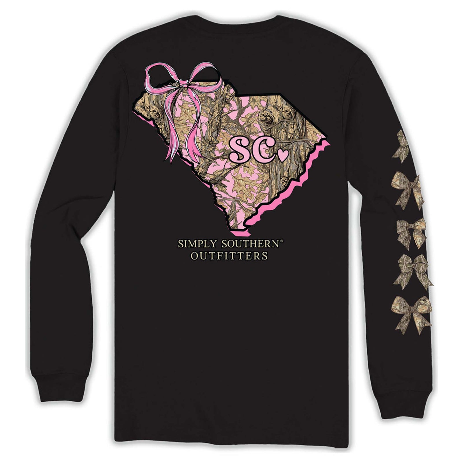 Simply Southern South Carolina Camo Fill Long Sleeve T-Shirt