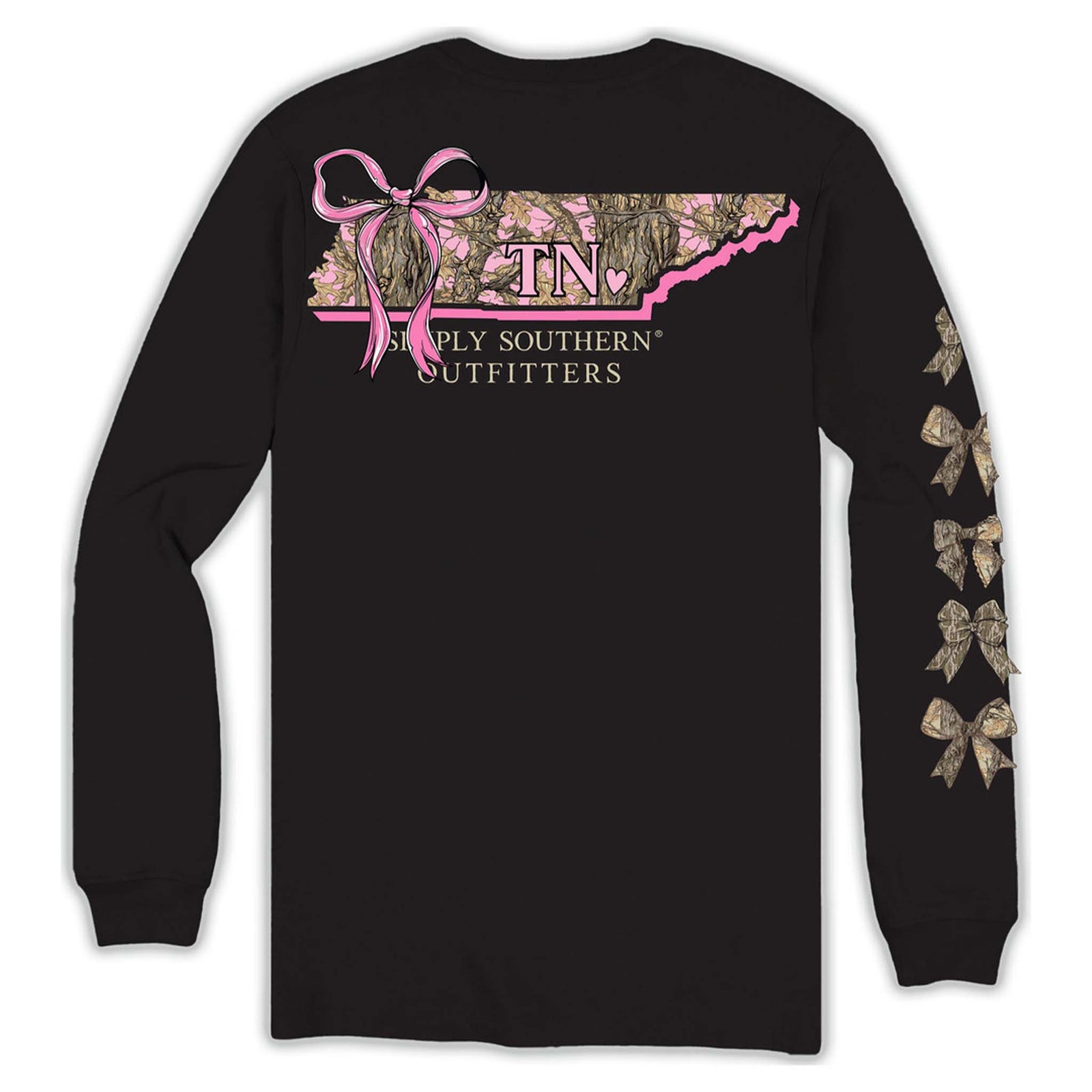 simply southern Tennessee Camo Fill Long Sleeve T-Shirt
