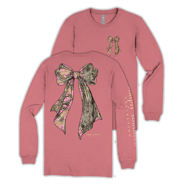 Camo Bow Long Sleeve T-Shirt