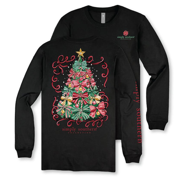 Bow Christmas Tree Long Sleeve T-Shirt