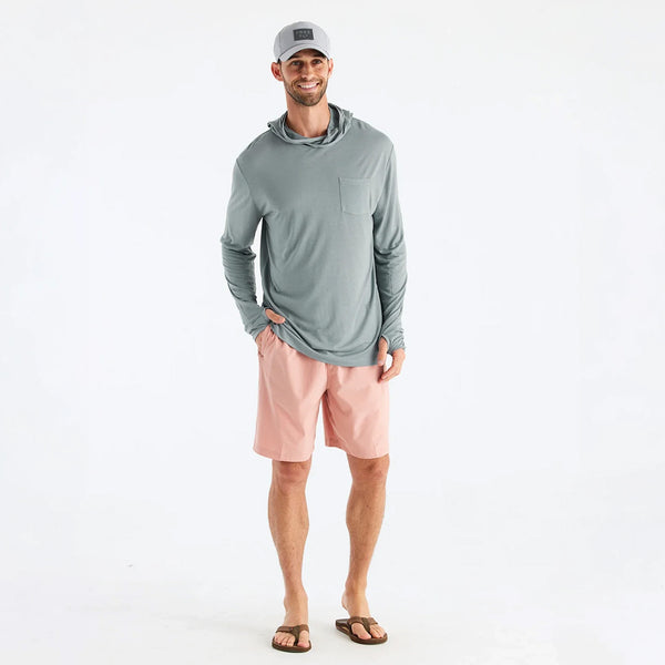 Long Sleeve Bamboo Lightweight Hoodie in Slate