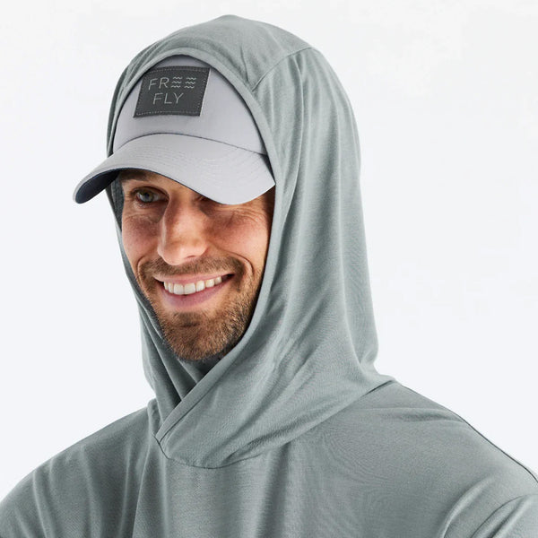 Long Sleeve Bamboo Lightweight Hoodie in Slate