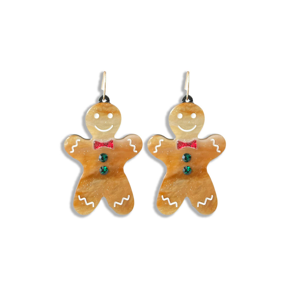 Gingerbread Man Earrings
