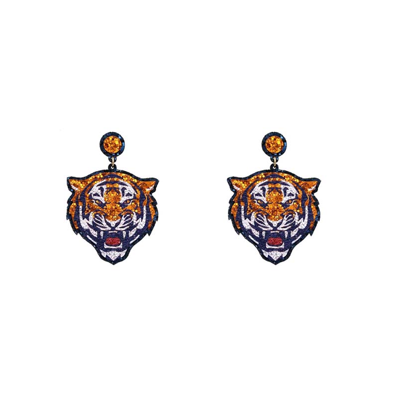 Tiger Glitter Face Earrings