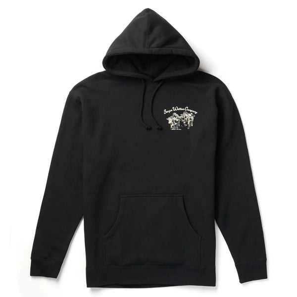 Los Rios Western Graphic Hoodie in Black
