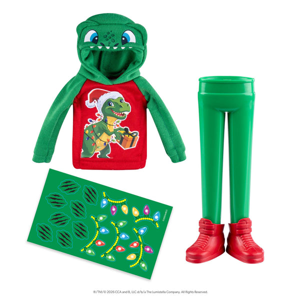 MagiFreez® Flair Wear™ Dashing Dino Elf Hoodie & Standing Pants