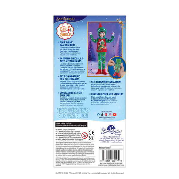 MagiFreez® Flair Wear™ Dashing Dino Elf Hoodie & Standing Pants