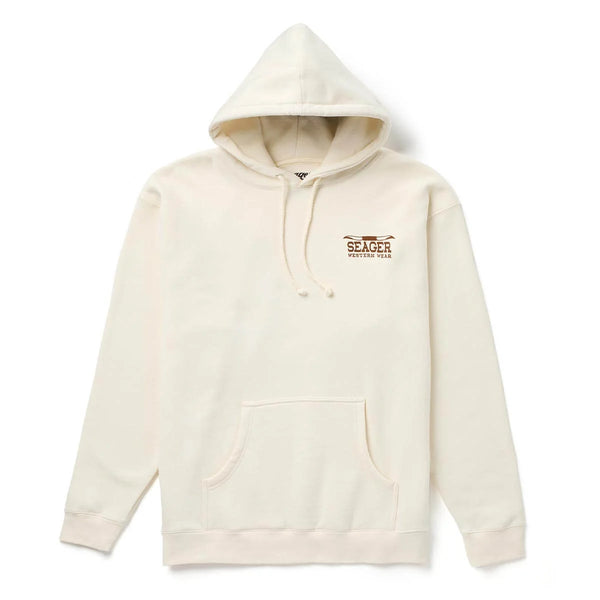 Los Rios Western Graphic Hoodie in Bone