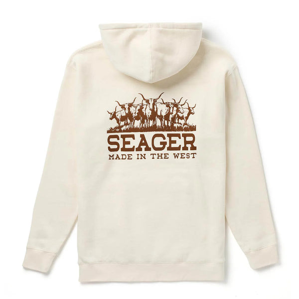 Los Rios Western Graphic Hoodie in Bone