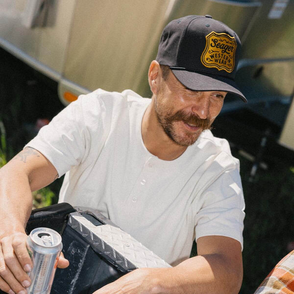 Western Wear Badge Snapback Hat