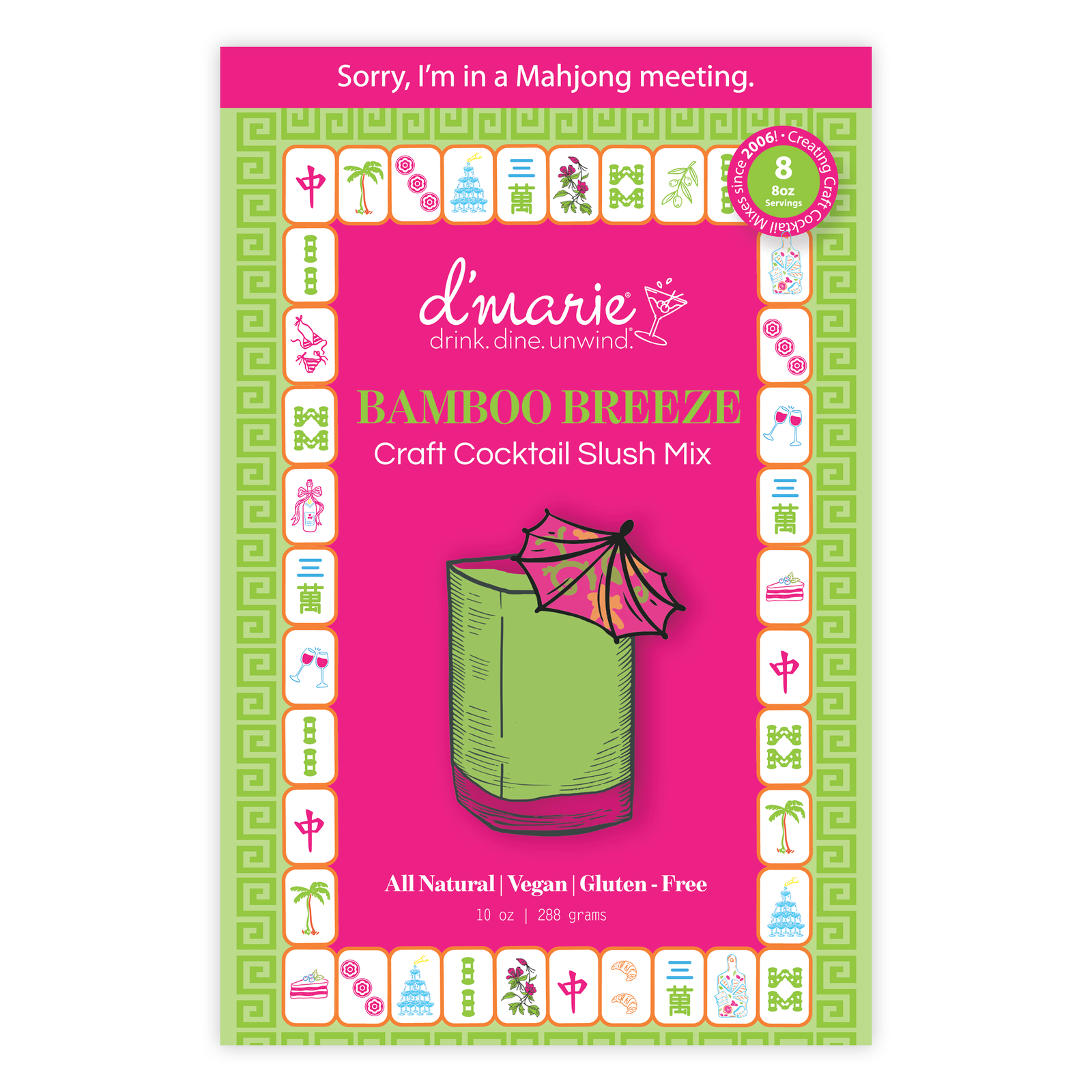 Mahjong Bamboo Breeze Craft Cocktail Slush Mix