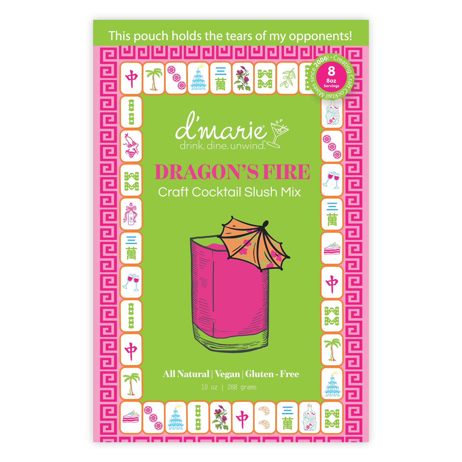 Mahjong Dragon's Fire Craft Cocktail Slush Mix