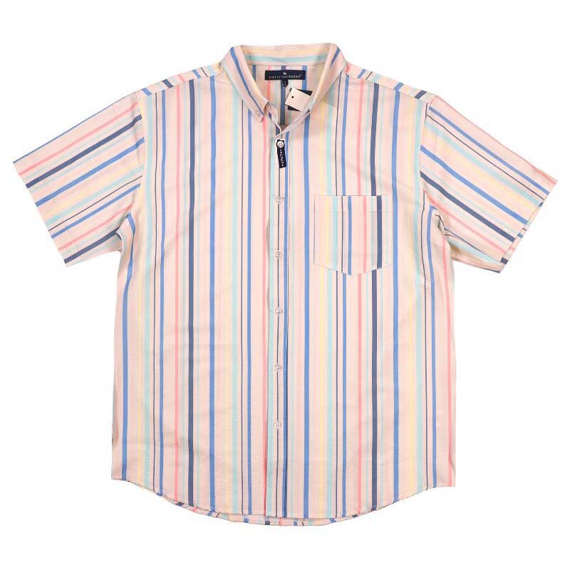 men&#39;s stripe button down shirt