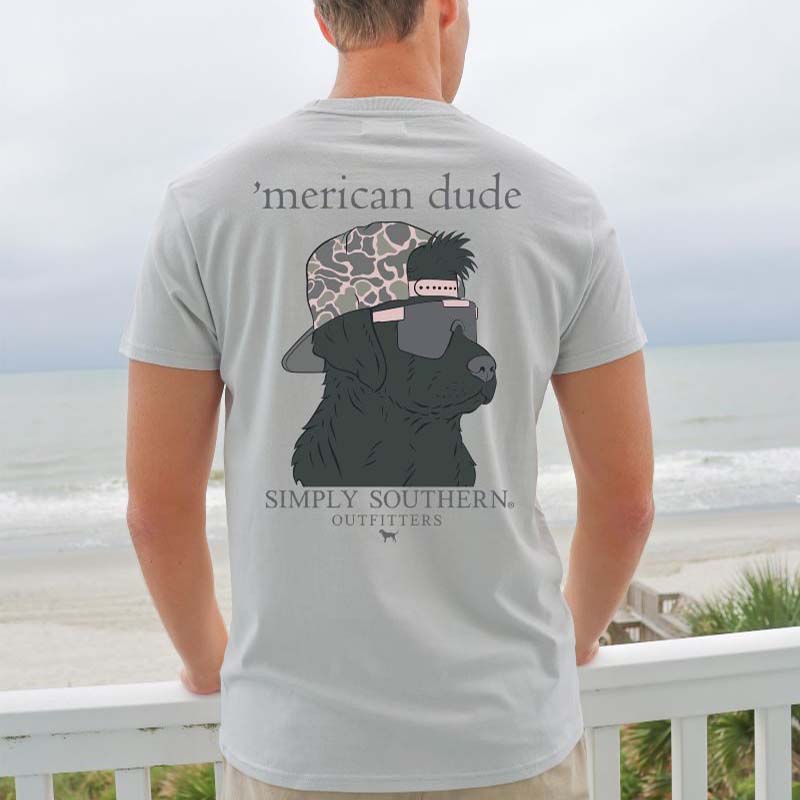 Men&#39;s Camo Merican Dude Short Sleeve T-Shirt