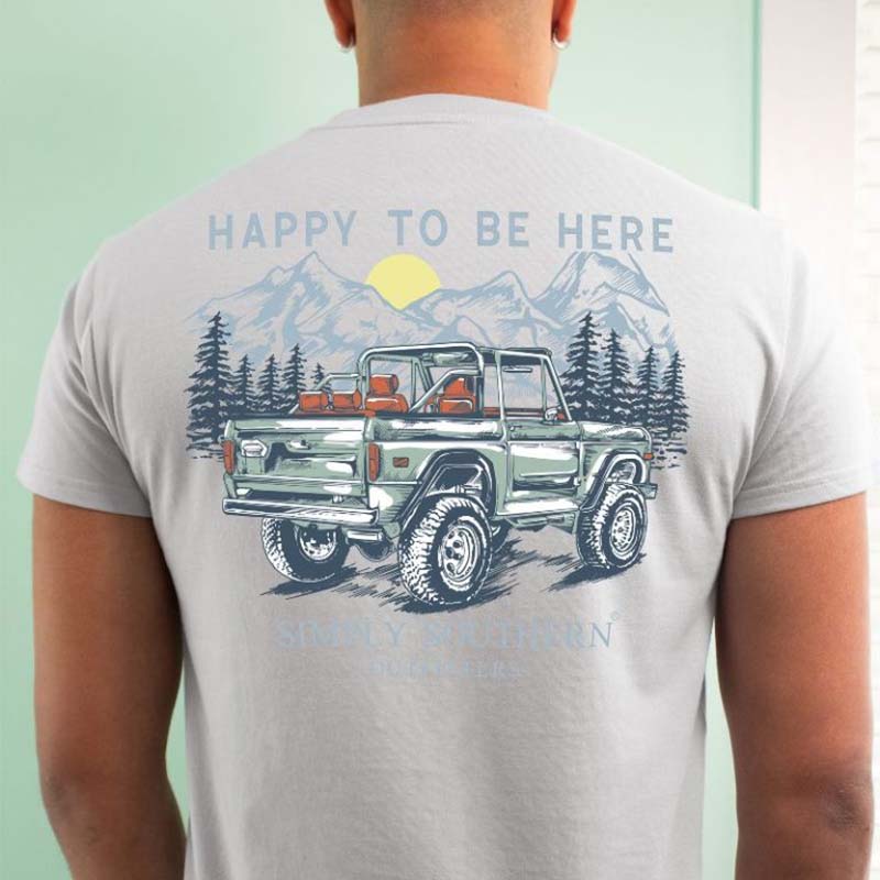 happy to be here t shirt
