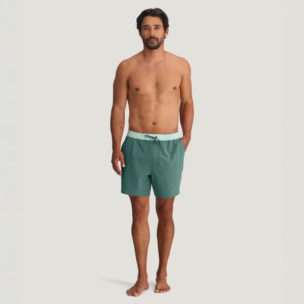 Palmera Swim Trunks in Seapine