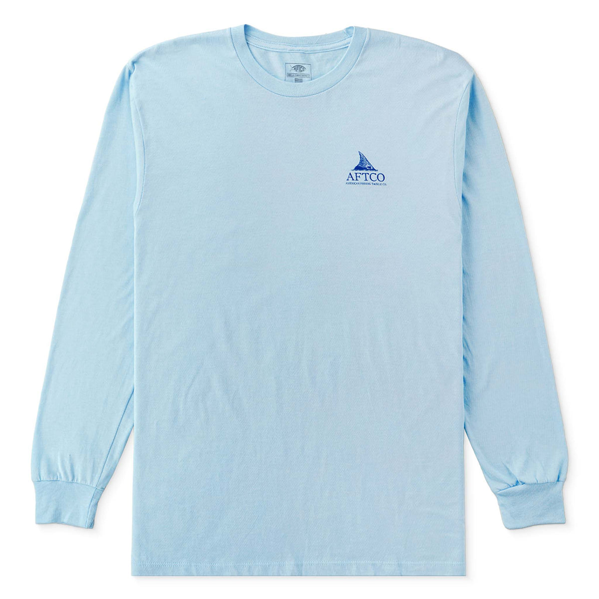 AFTCO Tall Tail Sleeve T-Shirt in Blue Steel Heather