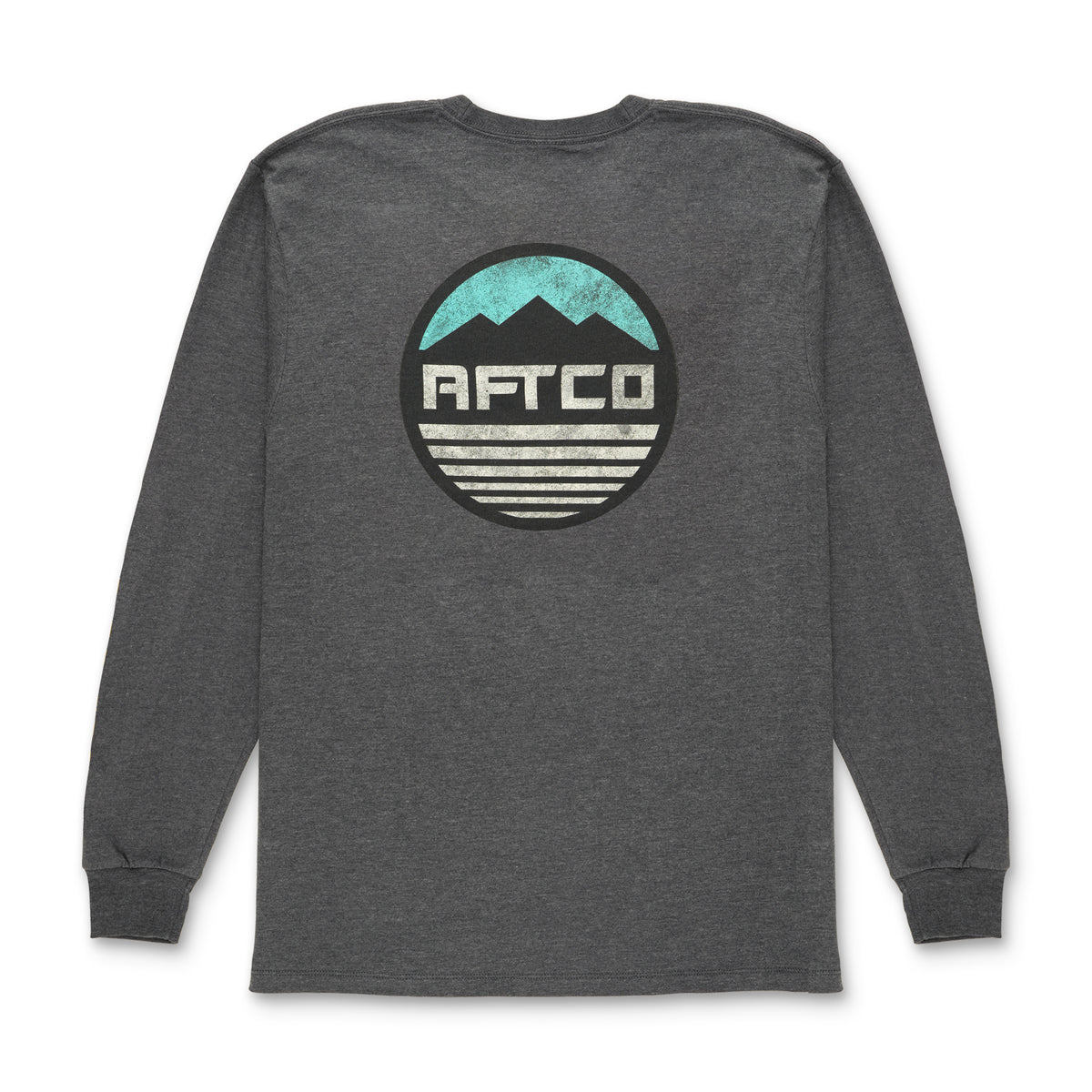 aftco Peak Long Sleeve T-Shirt in Charcoal Heather