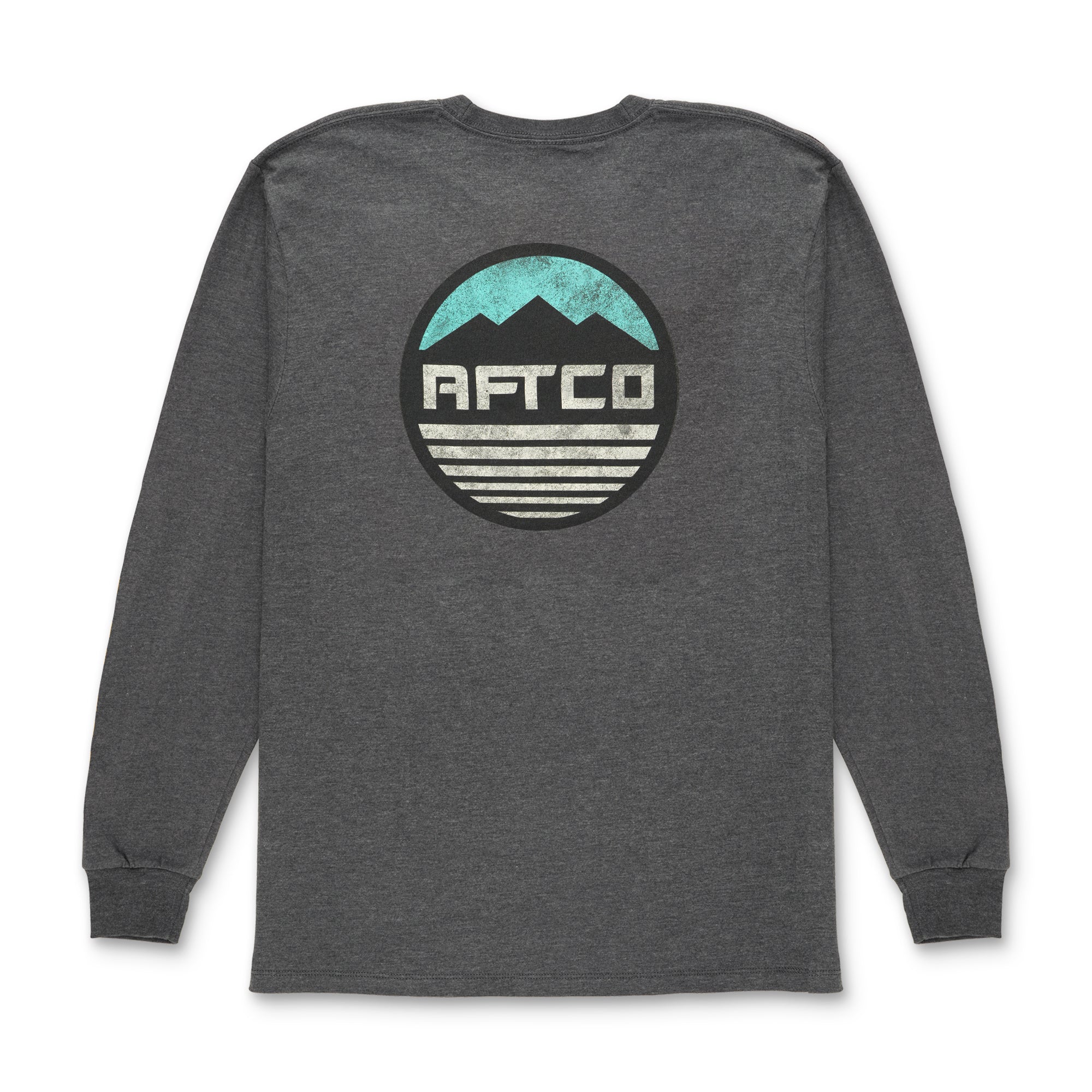 aftco Peak Long Sleeve T-Shirt in Charcoal Heather