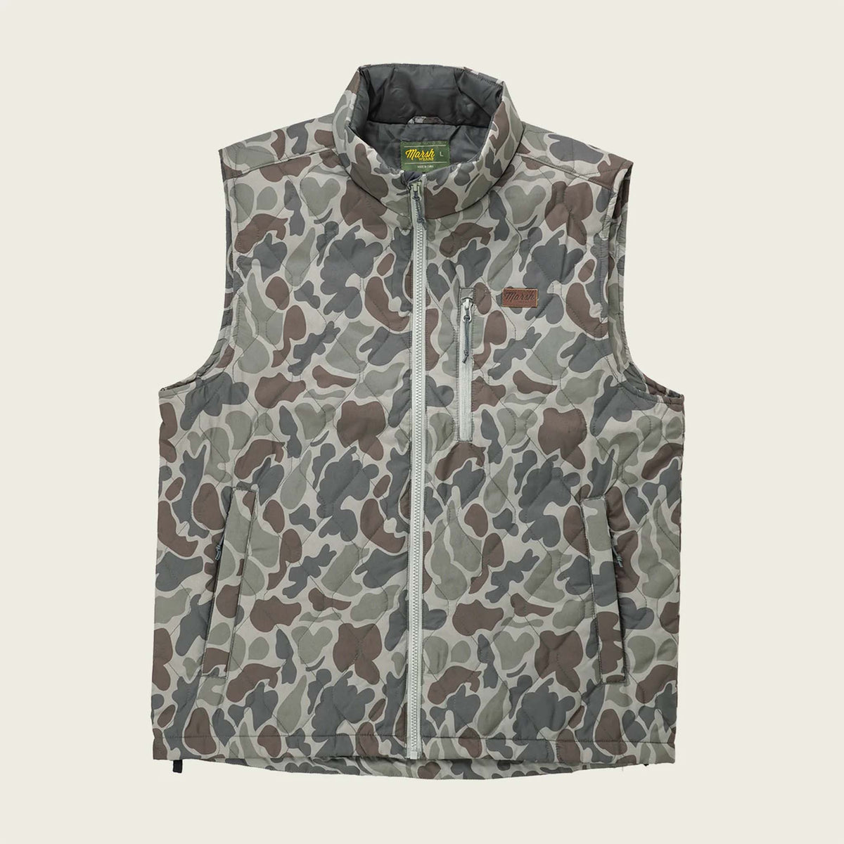 Marsh Wear Men's Barnwell Vest in Dark Green Mallard Camo