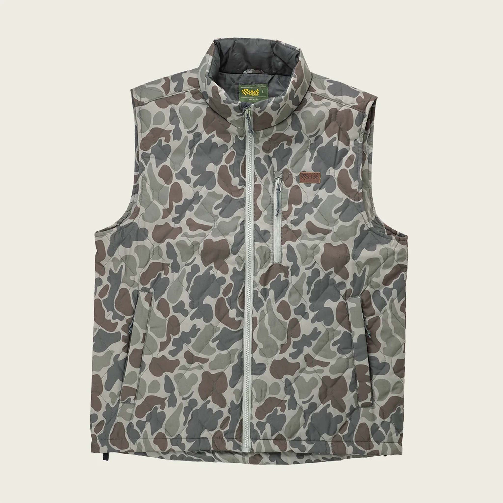 Marsh Wear Men's Barnwell Vest in Dark Green Mallard Camo