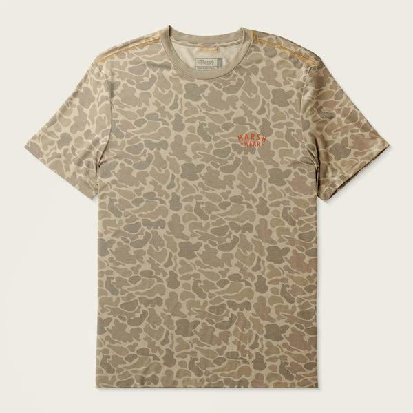 Stackhouse Hagood Short Sleeve T-Shirt in Khaki Mallard Camo