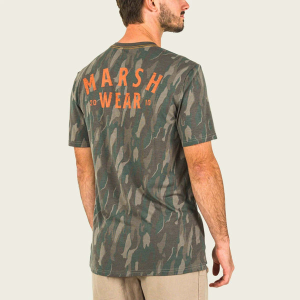 Stackhouse Hagood Short Sleeve T-Shirt in Thyme Lowland Camo