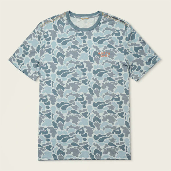 front of Stackhouse Tech Short Sleeve T-Shirt in silver mallard camo.