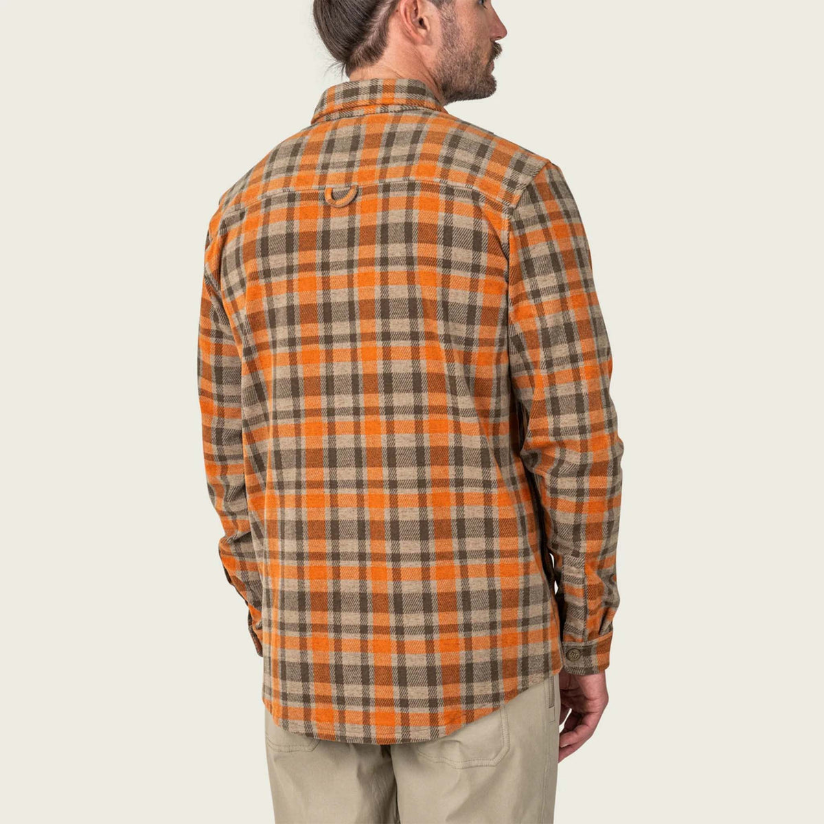 Marsh Wear Men's Seadrift Fleece Button-Down Overshirt in Coriander