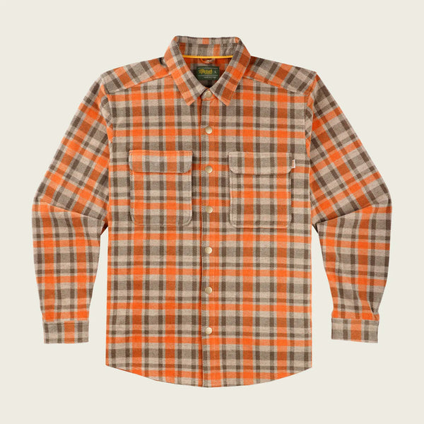 Marsh Wear Men's Seadrift Fleece Button-Down Overshirt in Coriander