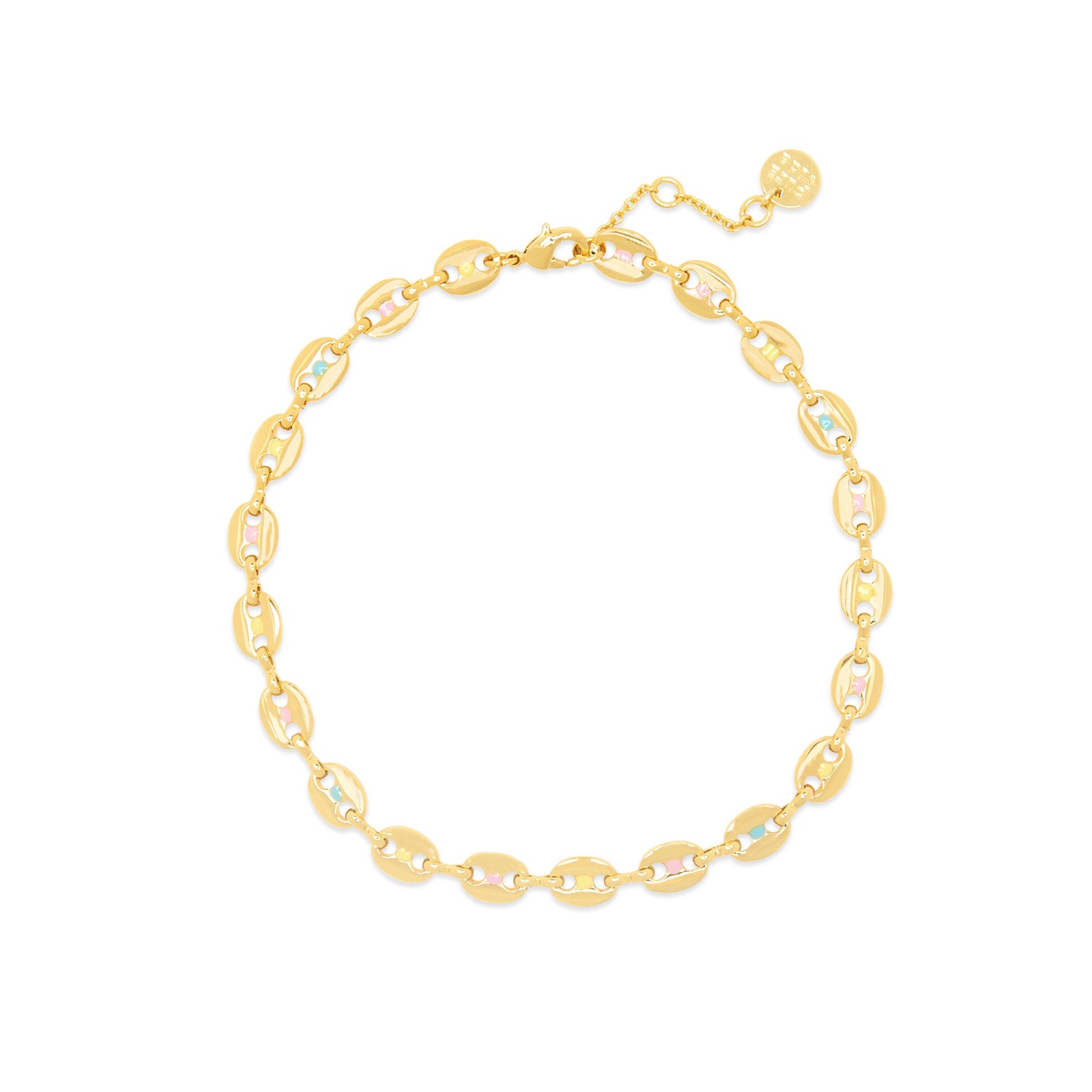 Enamel Mariner Chain Anklet