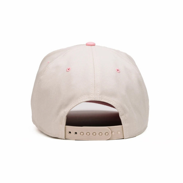Comus Dolly Trucker Hat in Off White and Pink
