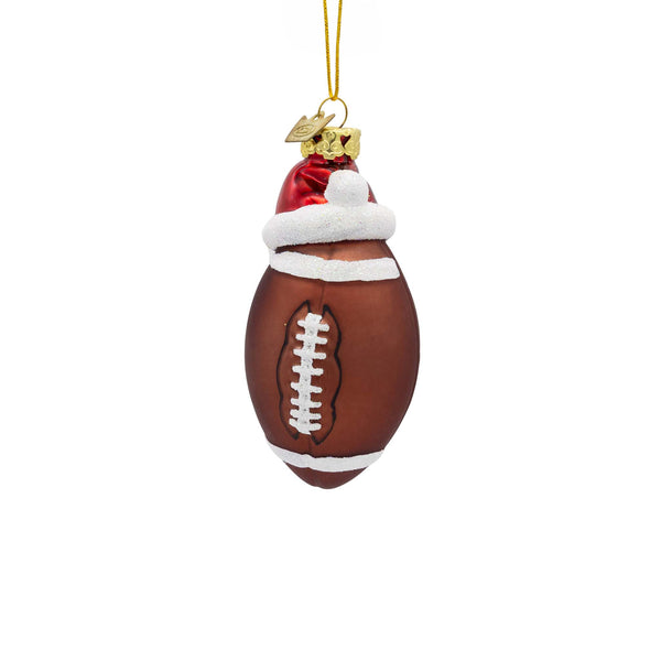 Santa Football Ornament
