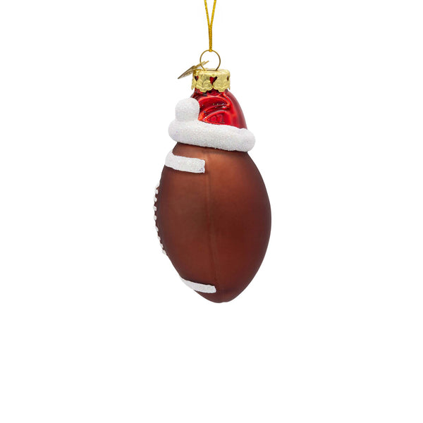 Santa Football Ornament