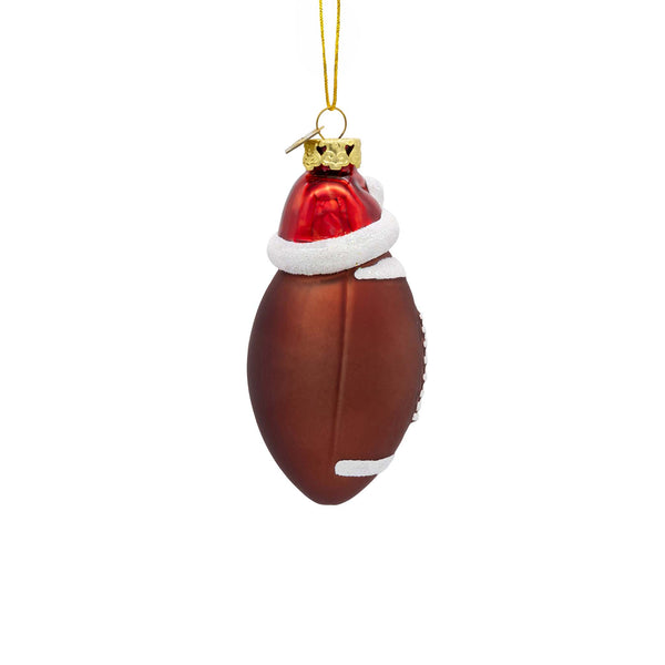 Santa Football Ornament