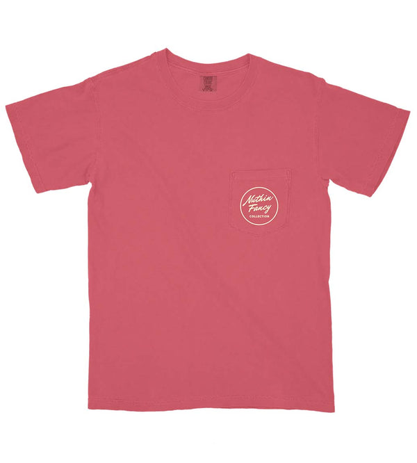 Nuthin' Fancy 1-800 Short Sleeve T-Shirt in Crimson