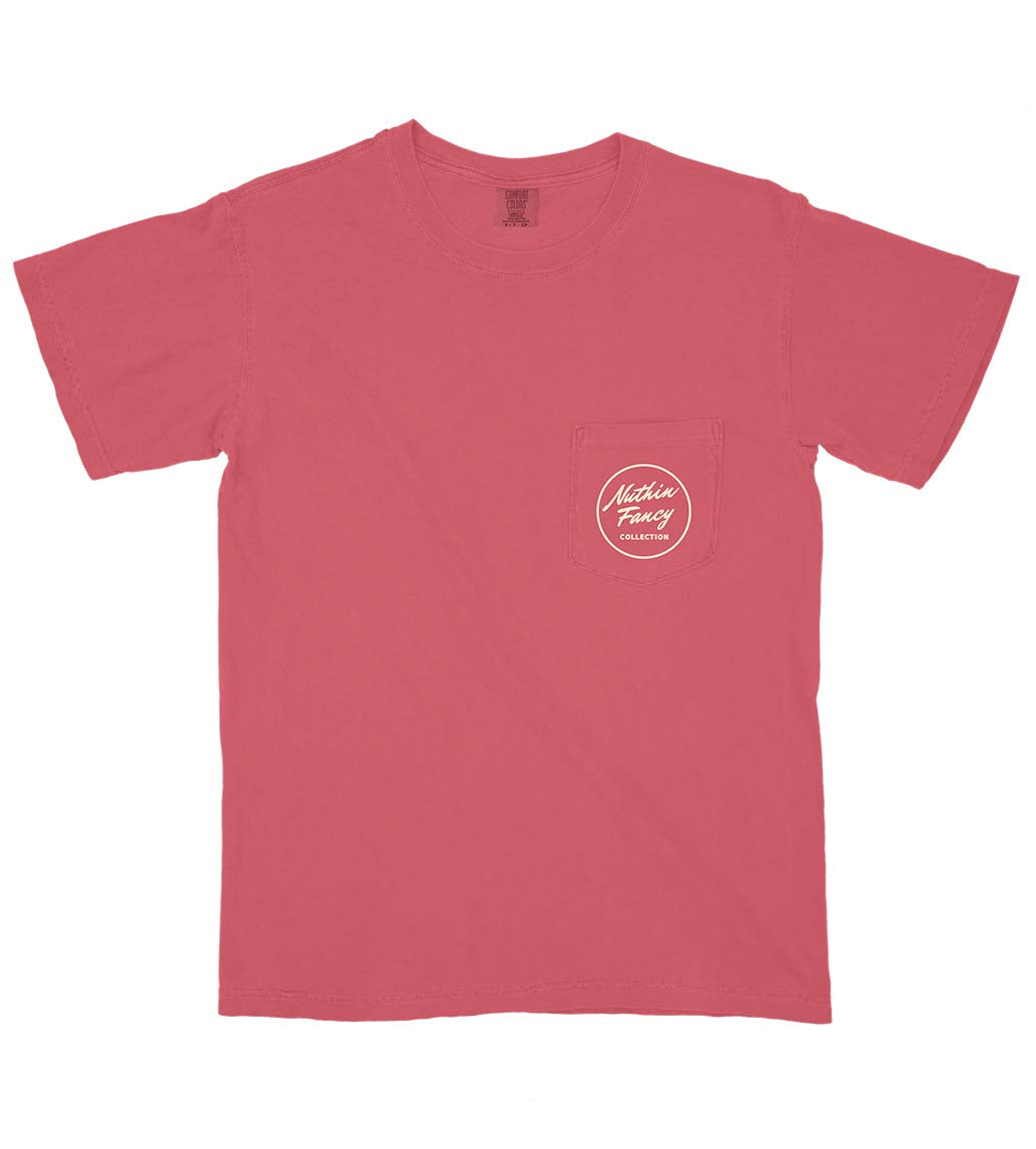 Nuthin' Fancy 1-800 Short Sleeve T-Shirt in Crimson