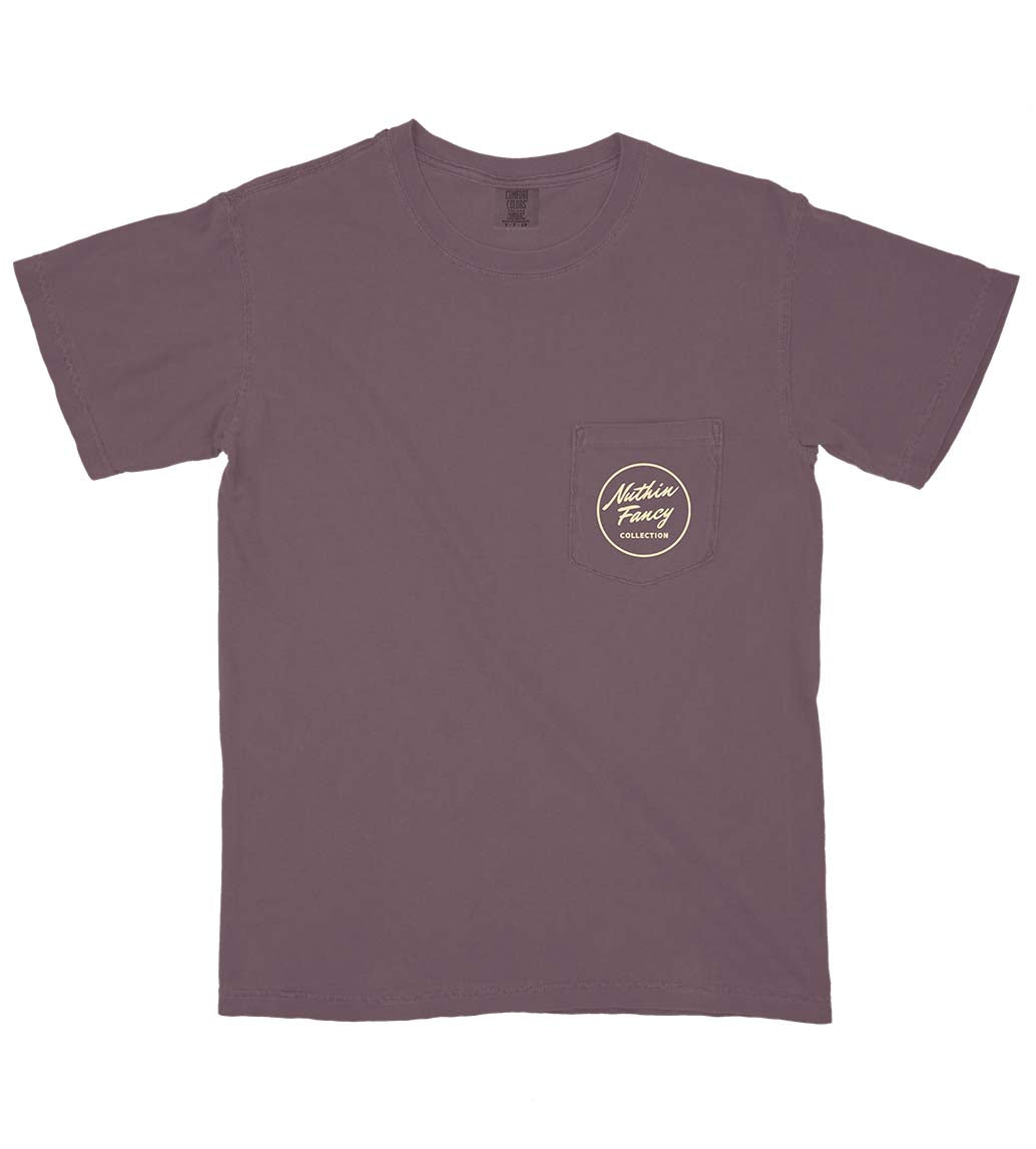 nuthin fancy Nashman Short Sleeve T-Shirt in Wine