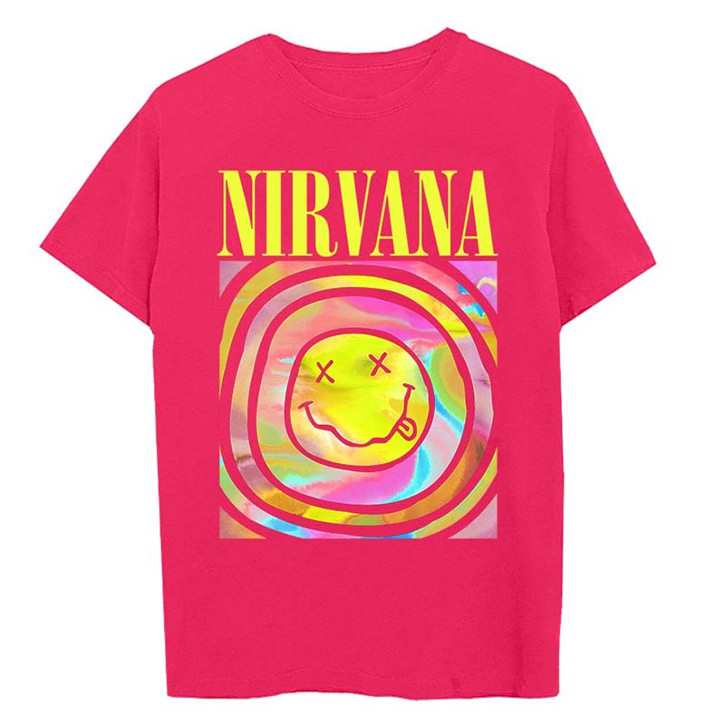nirvana swirl logo t shirt