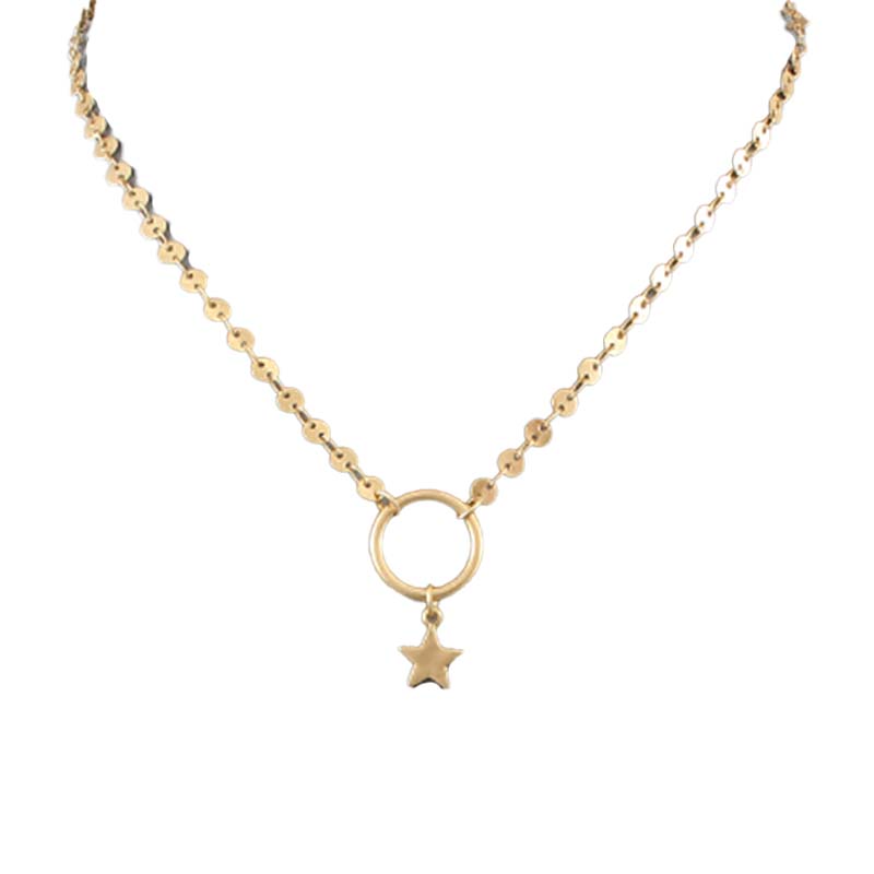 Flat Chain with Star Necklace